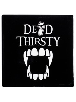 Dead Thirsty Vampire Ceramic Coaster