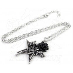 Ruah Vered Pentacle Rose Gothic Necklace