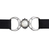 Triple Goddess Pewter Moon Choker