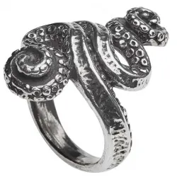 Kraken Octopus Pewter Ring