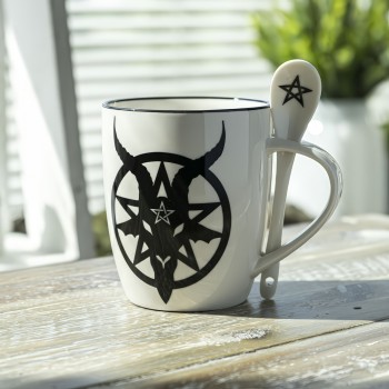 Baphomet Mug and Spoon Set