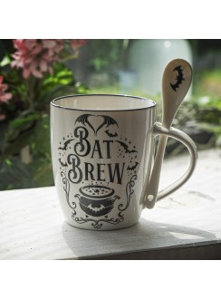 Bat Brew Mug and Spoon Set