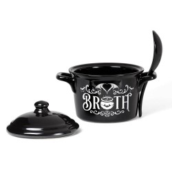 Bat Broth Gothic Soup Bowl and Spoon