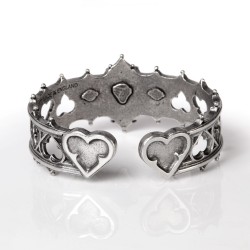 Elizabethan Pewter Cuff Gothic Bracelet