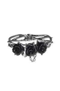 Wild Black Rose Gothic Bracelet