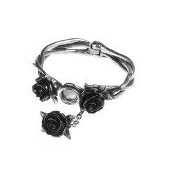 Wild Black Rose Gothic Bracelet