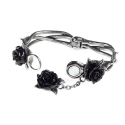 Wild Black Rose Gothic Bracelet