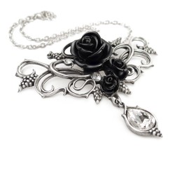 Bacchanal Black Rose Victorian Necklace