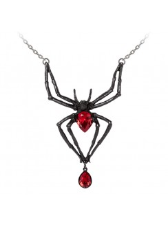 Black Widow Large Spider Necklace