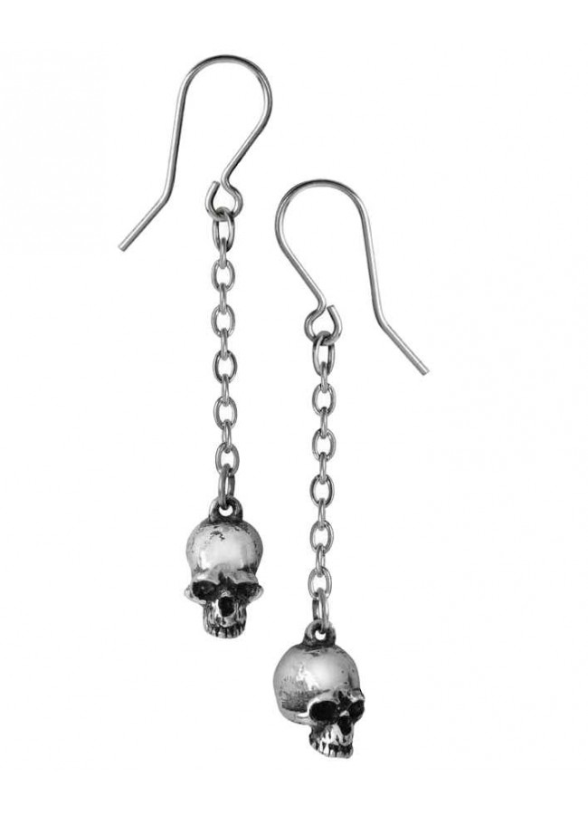 small skull earrings