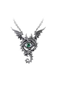 Eye of the Dragon Pewter Necklace