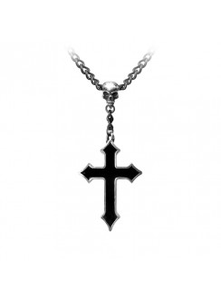 Osbournes Cross Pewter Necklace