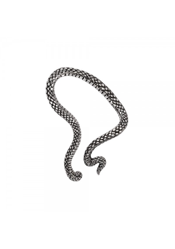 Serpentine Snake Pewter Ear Wrap