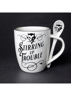 Stirring Up Trouble Mug and Spoon Set