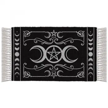 Triple Moon Cotton Pagan Rug