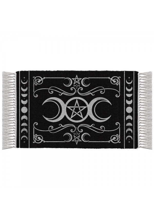 Triple Moon Cotton Pagan Rug