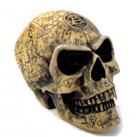 Omega Alchemists Skull Resin Statue