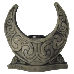 Crescent Moon Pentacle Candle Holder