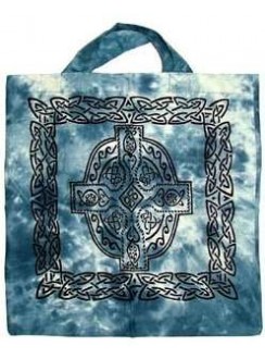 Celtic Cross Cotton Tote Bag