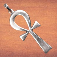 Ankh Plain Pewter Necklace