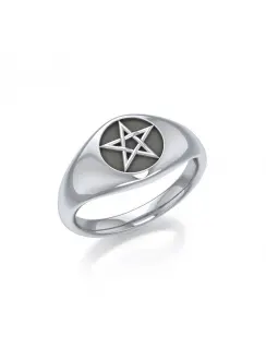 Pentagram Signet Ring - Pentacle Talisman