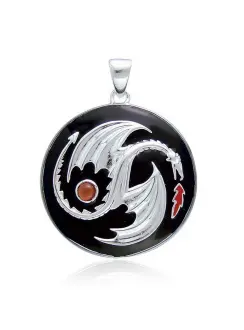 Yin Yang Dragon Pendant