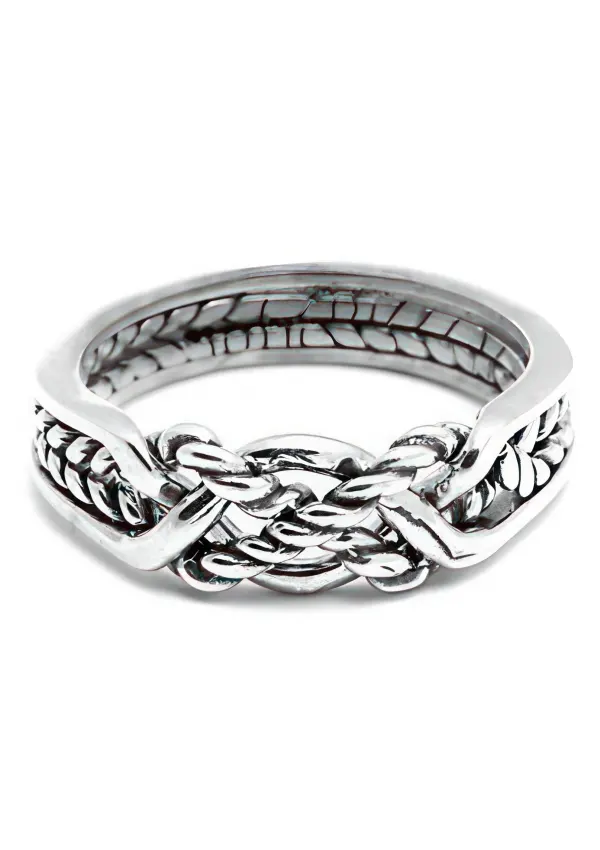 4 Band Twist Turkish Puzzle Ring