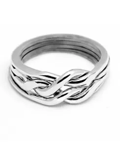 4 Band Heavy Chain Puzzle Ring