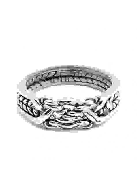 4 Band Twist Turkish Puzzle Ring Sterling Silver