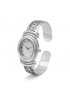 Scroll Design Cuff Wrist Watch