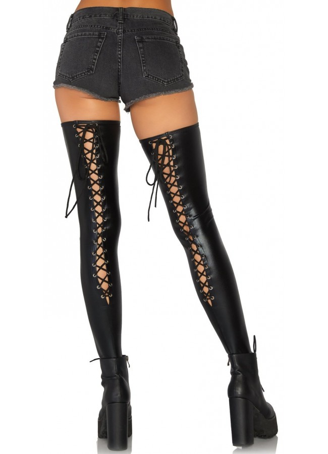 thigh high lace up