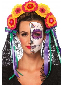 Day of the Dead Flower Headband