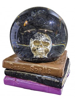 Haunted Witch Laboratory Skull Water Globe