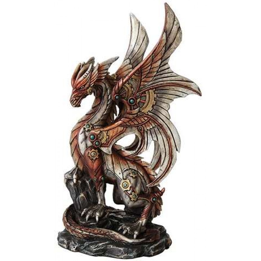 steampunk dragon sculpture