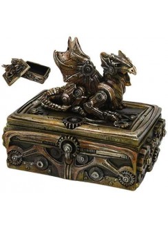 Steampunk Dragon Trinket Box