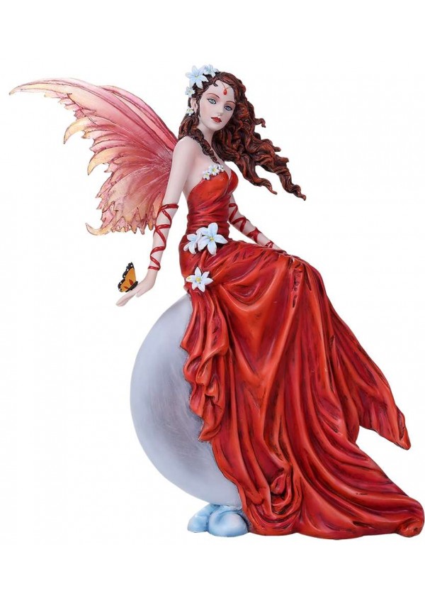 Crimson Lilly Fairy Statue