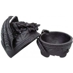 Celtic Dragon Round Trinket Box