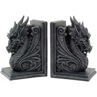 Dragon Head Ornate Bookends