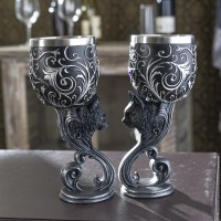 Black Cat Familiars Love Goblet Set