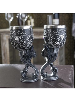 Black Cat Familiars Love Goblet Set