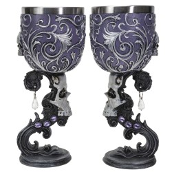 Deaths Desire Skull Gothic Goblet Set