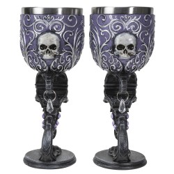 Deaths Desire Skull Gothic Goblet Set