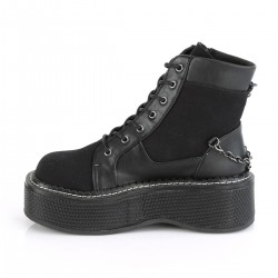 Emily Womens Black Canvas Hightop