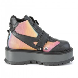 Slacker Rainbow and Black Womens Ankle Boots