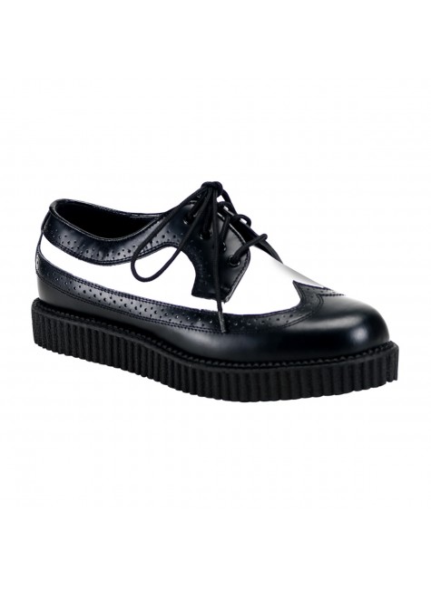 Rockabilly Mens Leather Creeper Loafer