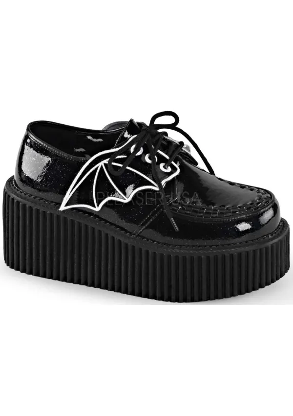 Black Bat Wing Creepers for Women