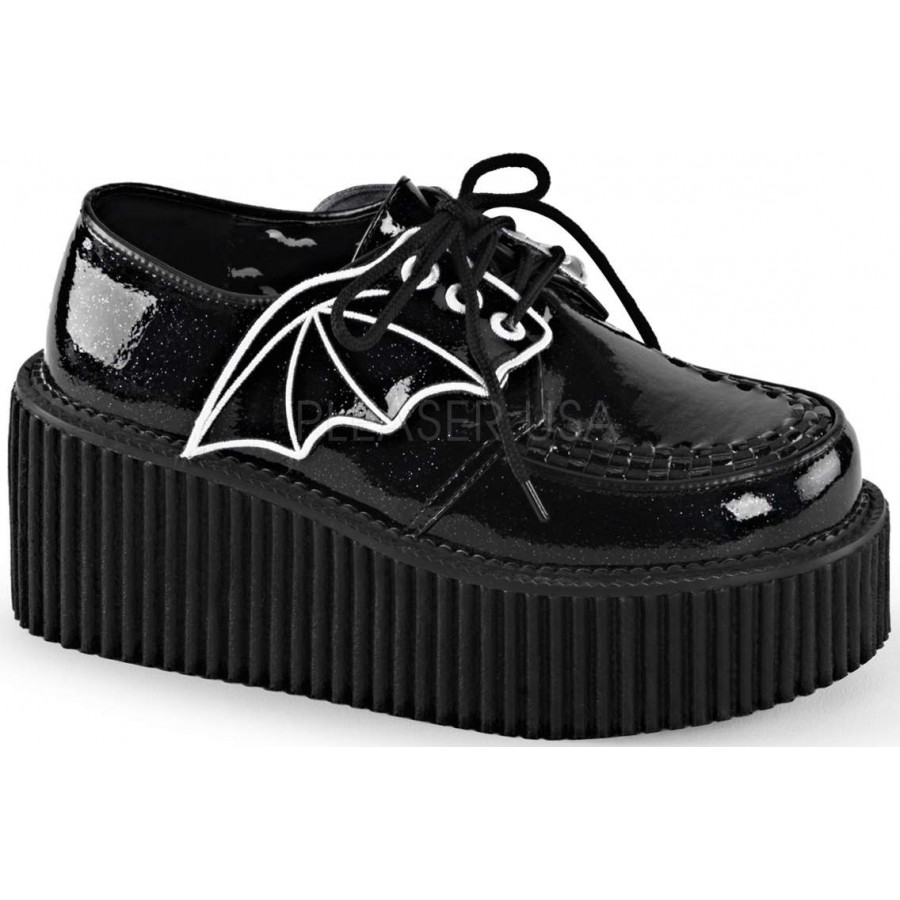 Creepers: Black Creeper Shoes & Plaform Creepers