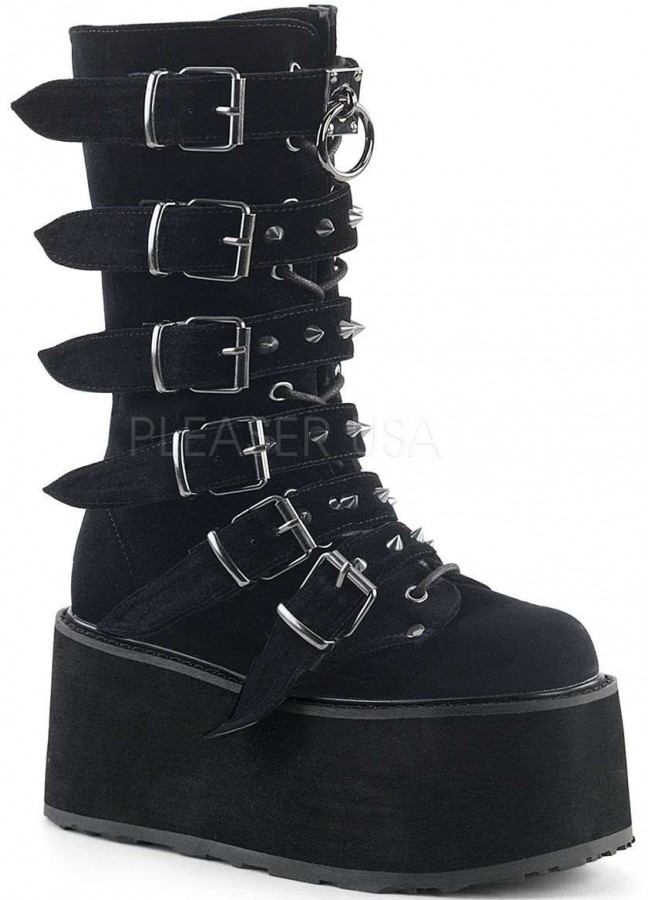 goth boots with spikes