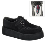 Black Suede Mens Creeper Loafer