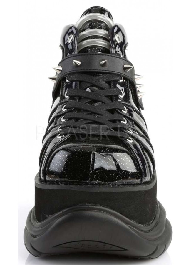 black holographic shoes
